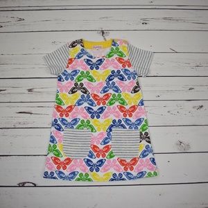 Girls Butterfly Dress with Pockets- NEW